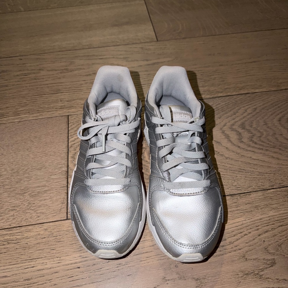 Adidas Metallic Gray Sneakers